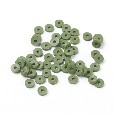 Handmade Polymer Clay Beads CLAY-R067-4.0mm-43-1