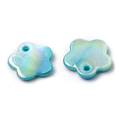 Natural Freshwater Shell Flower Charms SHEL-K006-03-1