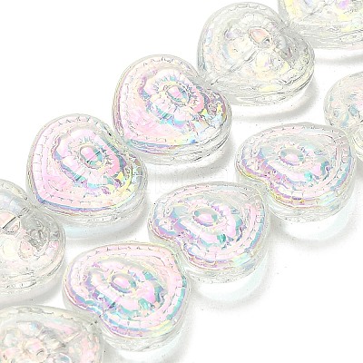 Electroplate Baking Paint Glass Beads Strands EGLA-K061-13A-AB06-1