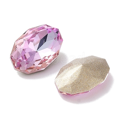 Glass Rhinestone Cabochons RGLA-G020-02C-D123-1
