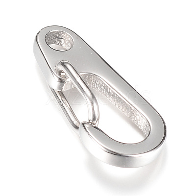 Tarnish Resistant 304 Stainless Steel Keychain Clasp Findings LS-STAS-R065-75-1