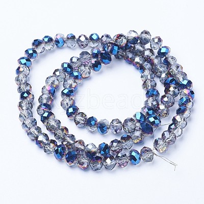 Electroplate Transparent Glass Beads Strands EGLA-A034-T2mm-Z01-1