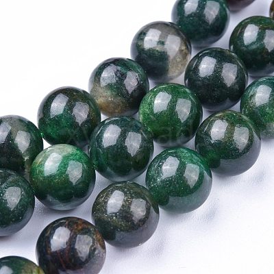Natural Fuchsite Beads Strands G-K412-02-10mm-1