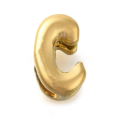 Ion Plating(IP) 304 Stainless Steel Slide Charms STAS-B075-37G-C-1