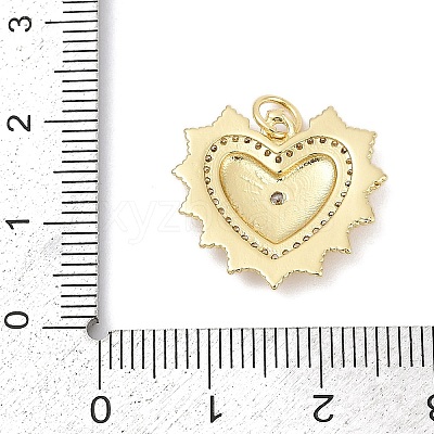 Brass Micro Pave Cubic Zirconia Pendants X-KK-U058-58A-G-1