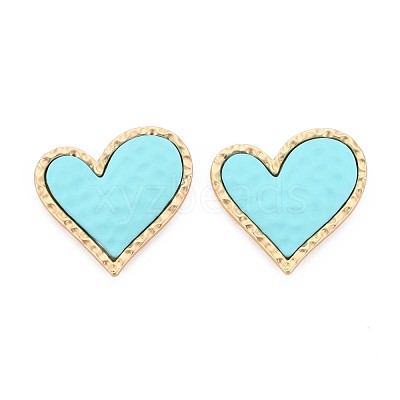 Rack Plating Spray Painted Alloy Cabochons PALLOY-S143-07-1