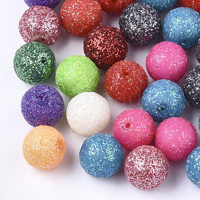 Acrylic Beads OACR-T005-116-8mm-1