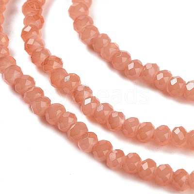 Baking Paint Imitation Jade Glass Bead Strands LS-DGLA-A034-J8MM-A34-1