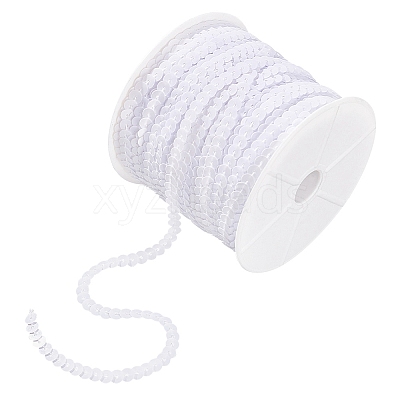 Plastic Paillette Beads PVC-Q085-6mm-L010-1