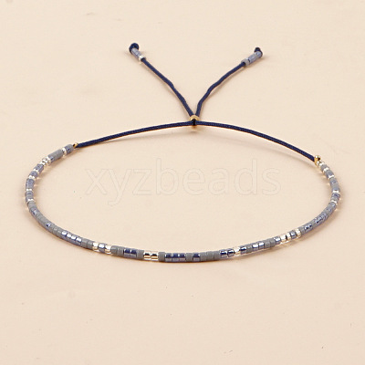 Adjustable Glass Seed Bead Slider Bracelets for Women VT9382-58-1