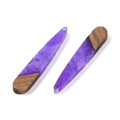 Resin & Wood Pendants WOOD-F015-01E-1