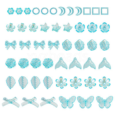 182Pcs 100G Transparent Acrylic Beads OACR-TA0003-69A-1