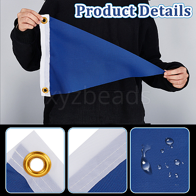 Polyester Marine Signal Flag AJEW-WH0485-77B-1