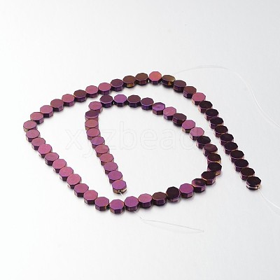 Electroplate Non-magnetic Synthetic Hematite Bead Strands G-F300-59-04-1