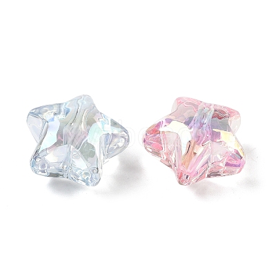 UV Plating Transparent Acrylic Beads OACR-D038-02A-1