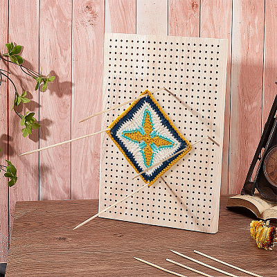 Wooden Crochet Blocking Board DIY-WH0387-22B-1