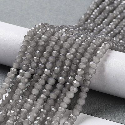 Baking Paint Imitation Jade Glass Bead Strands DGLA-A034-J4MM-A43-1