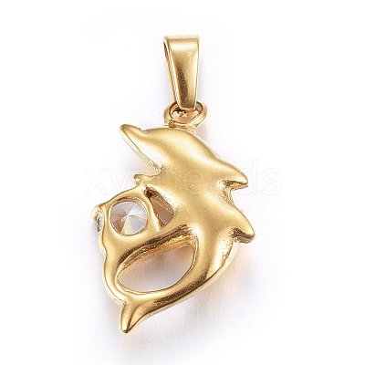 304 Stainless Steel Pendants STAS-P216-24G-1