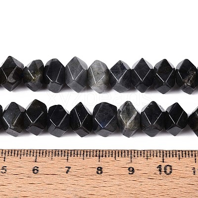 Natural Larvikite Beads Strands G-D091-A29-1