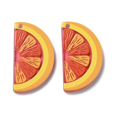 Translucent Acrylic Pendants TACR-T021-41B-1