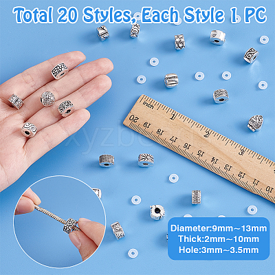 Alloy European Style Clasps PDLC-PH0001-02AS-1