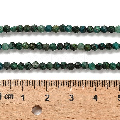 Natural Chrysocolla Beads Strands G-K373-B07-03-1
