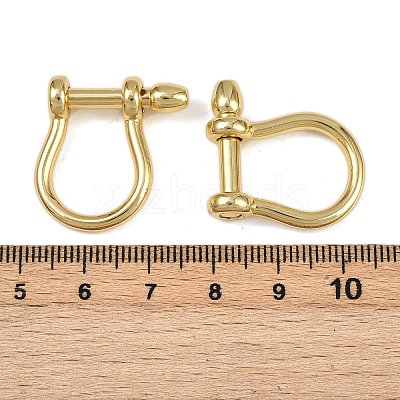 Brass D-Ring Anchor Shackle Clasps X-KK-A257-08G-1