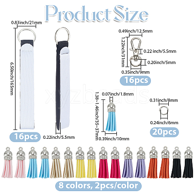 DIY Rubber Heat Transfer Keychain Lipstick Case Making Kits DIY-SP0006-61B-1