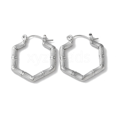 Non-Tarnish 304 Stainless Steel Hoop Earrings STAS-Z052-10P-1