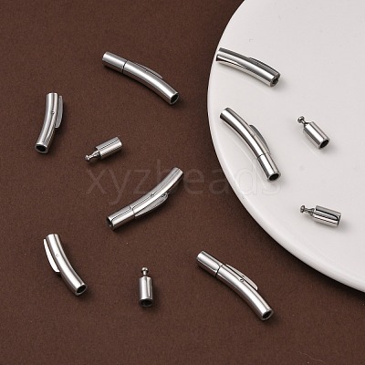 Tarnish Resistant Column 316 Surgical Stainless Steel Bayonet Clasps X-STAS-A021-3mm-1