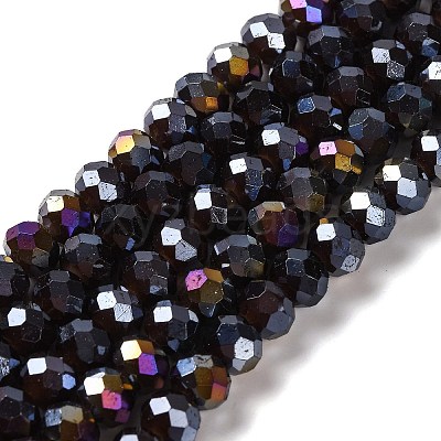 Baking Electroplate Glass Beads Strands DGLA-A039-J6MM-B20-1