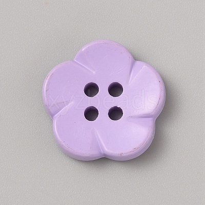Spray Painted Plastic Buttons FIND-WH0152-394A-03-1