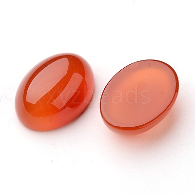Grade A Natural Red Agate Oval Cabochons X-G-L394-10B-18x13mm-1