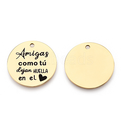 201 Stainless Steel Pendants LS-STAS-T064-37G-30-1
