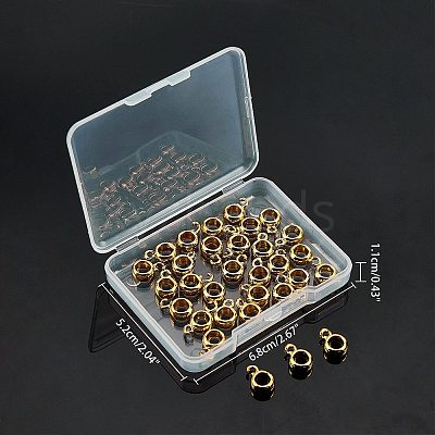 Brass Tube Bails KK-AR0001-72G-1