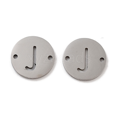 Non-Tarnish 201 Stainless Steel Hollow Flat Round Links FIND-R149-03J-P-1