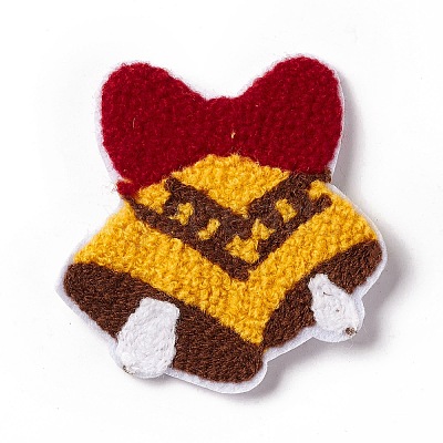 Christmas Bell Cloth Snap Hair Clips PHAR-G003-15-1