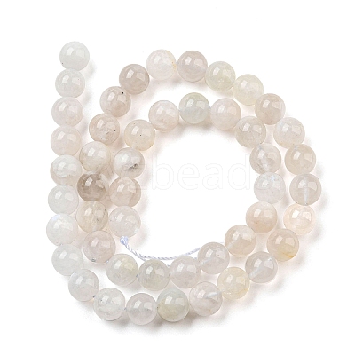 Natural Rainbow Moonstone Beads Strands G-N328-024-8mm-AB-1