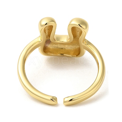 Brass Open Cuff Rings RJEW-U008-06U-G-1