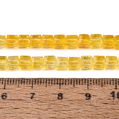Crackle Transparent Glass Beads Strands GLAA-N062-4mm-07-1