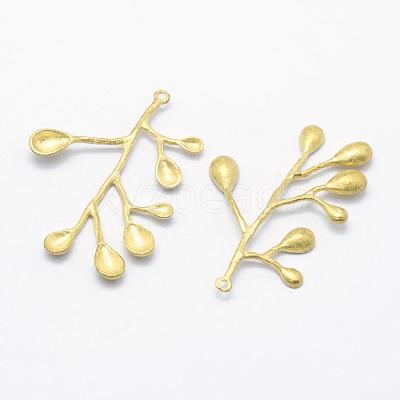 Brass Pendant Enamel Settings KK-F721-124C-RS-1