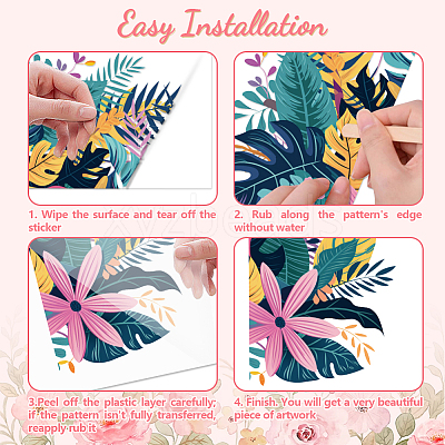 3 Sheets 3 Styles PVC Waterproof Decorative Stickers DIY-WH0404-091-1