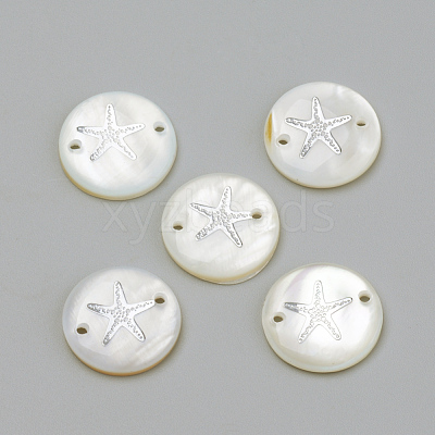 Freshwater Shell Links connectors X-SHEL-Q009-001P-1