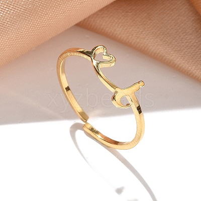 304 Stainless Steel Cuff Rings for Women RJEW-D285-01G-I-1