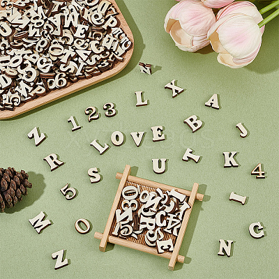 400Pcs 2 Styles Unfinished Wood Blocks WOOD-SP0001-80-1