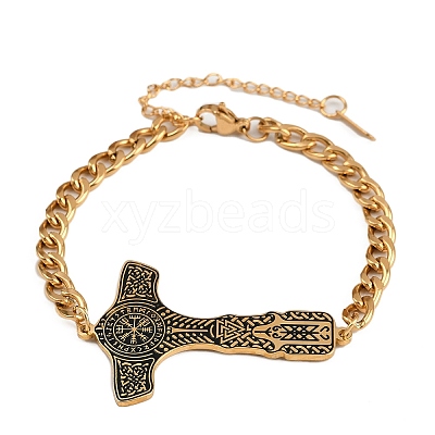 304 Stainless Steel Enamel Link Bracelets LS-BJEW-P356-01A-G-1
