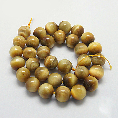 Natural Gold Tiger Eye Beads Strands G-G212-4mm-18-1