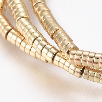 Electroplated Non-magnetic Synthetic Hematite Beads Strands X-G-G826-09G-2mm-1