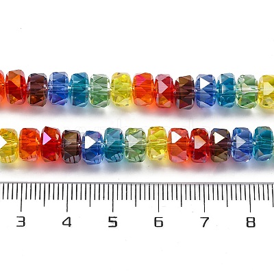 Electroplate & Gradient Color Glass Beads Strands X-LAMP-M023-01-1