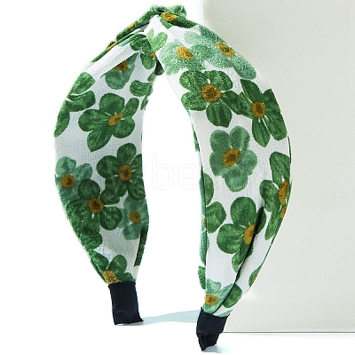 Flower Print Cloth Headband PW-WG040BF-03-1